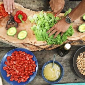 Salad with Chinese cabbage